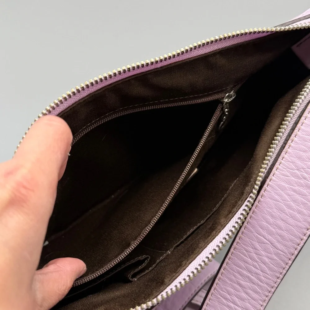 Vintage Y2K‎ Coach Madison F12321 Lavender Leather Shoulder Bag Hobo Purple